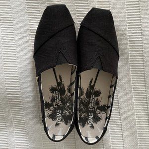 TOMS Alpargata Heritage Canvas Shoes (Black 8.5)